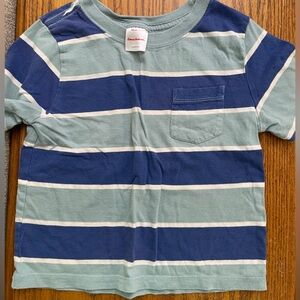 Hanna Andersson Striped Tee in Blue and Green